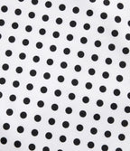 Robe fluide décontractée midi sans manches dos nu croisée à pois avec poches
