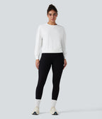 Haut de sport yoga col rond manches longues