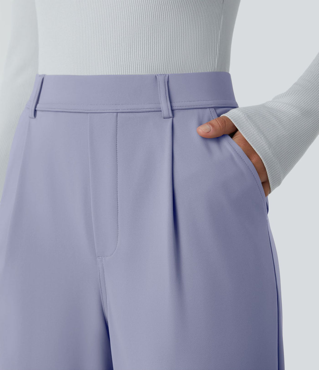 Pantalon tailleur évasé taille haute Halara Flex™ DayStretch avec poches