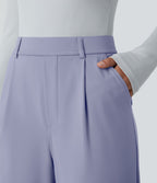 Pantalon tailleur évasé taille haute Halara Flex™ DayStretch avec poches