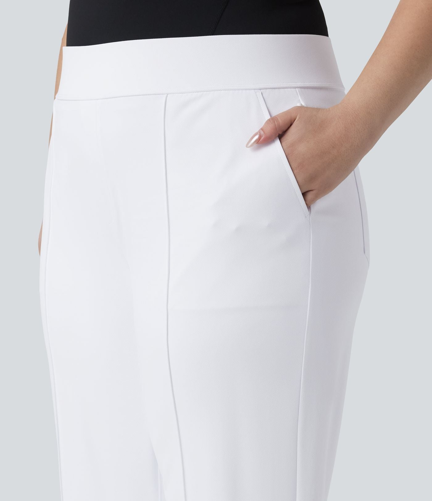 Pantalon de golf grande taille taille haute à séchage rapide avec poches — Golf Tee — UPF40+