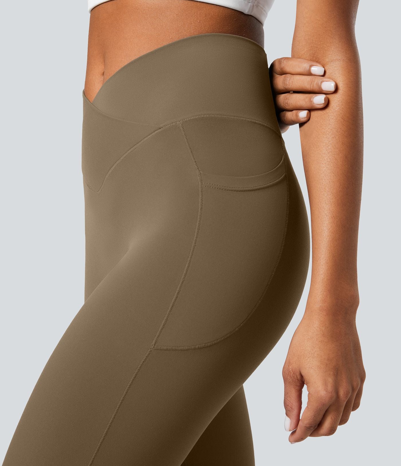 Softlyzero™ Legging Unis Poches Croisées