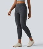 Jogging de yoga taille mi-haute à séchage rapide avec poches