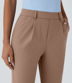 Pantalon de travail fuselé longueur cheville taille haute Halara Flex™ DayStretch avec poches