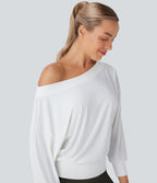 Haut de sport pour yoga asymétrique oversize à effet frais InstantCool et séchage rapide