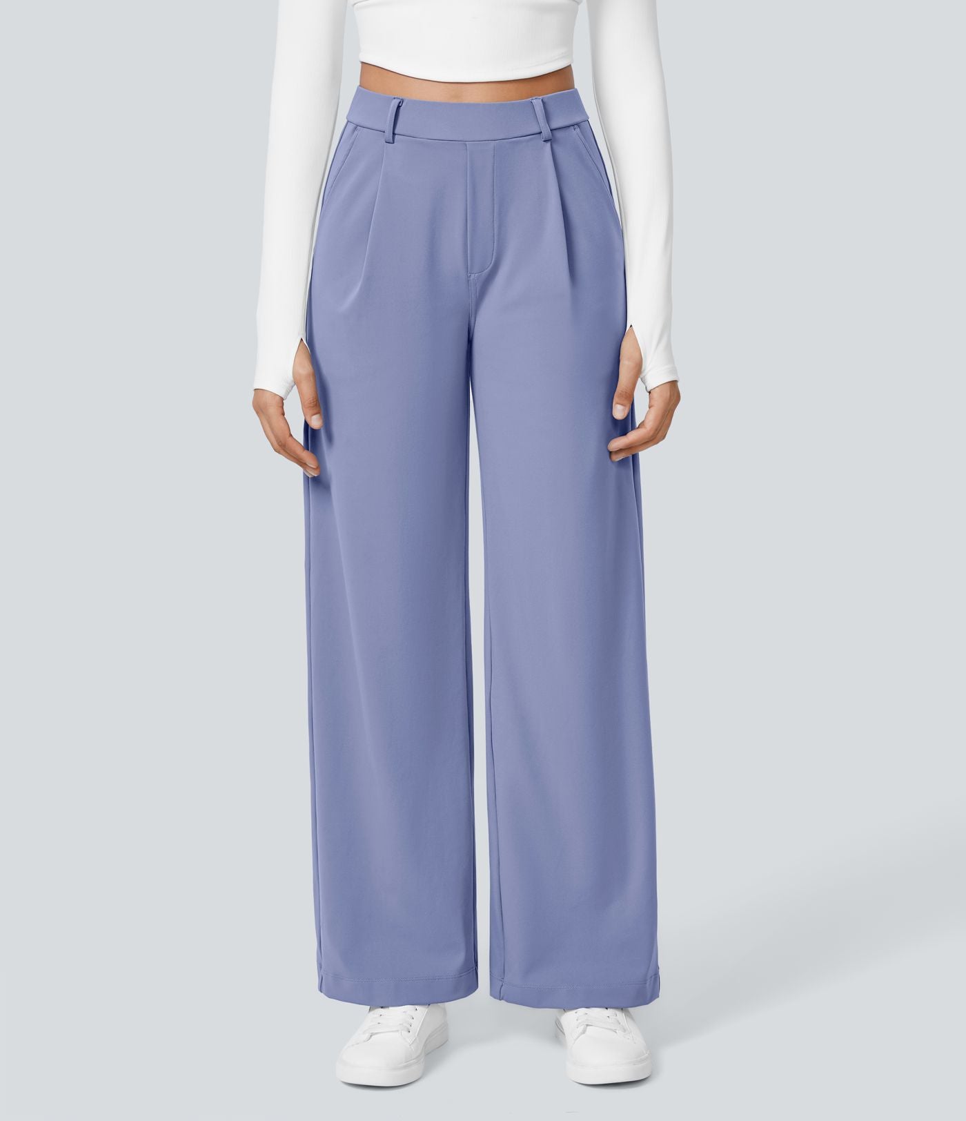 Pantalon tailleur Halara Flex™ DayStretch coupe droite taille haute avec poches