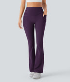 Pantalon de yoga à coupe bootcut gainant galbant taille haute avec effet scrunch et poches Halara UltraSculpt™