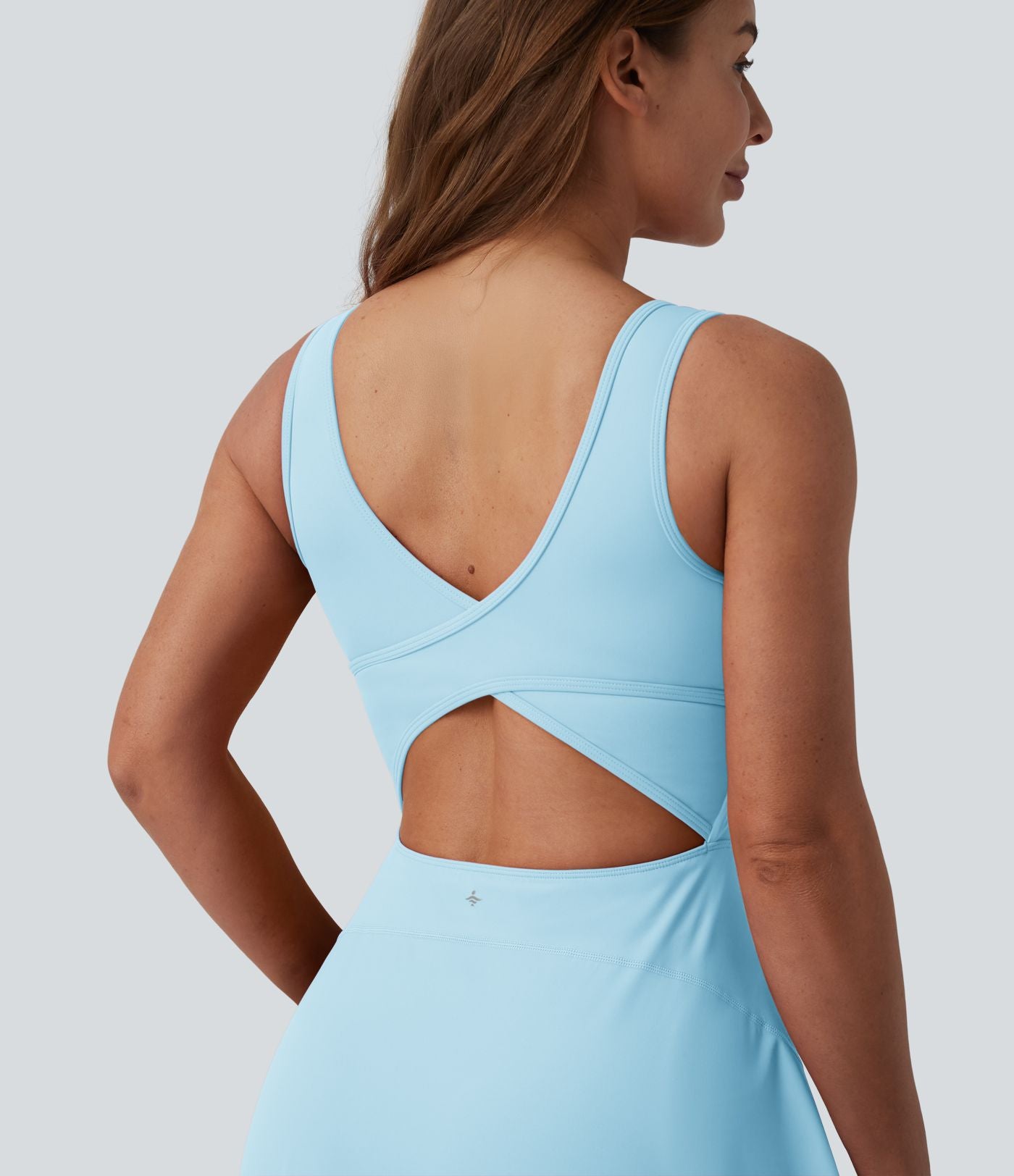 Robe de sport mini 2-en-1 SoftlyZero™ Airy col U poches effet frais InstantCool danse bonnets E-G, accès facile Easy Peasy