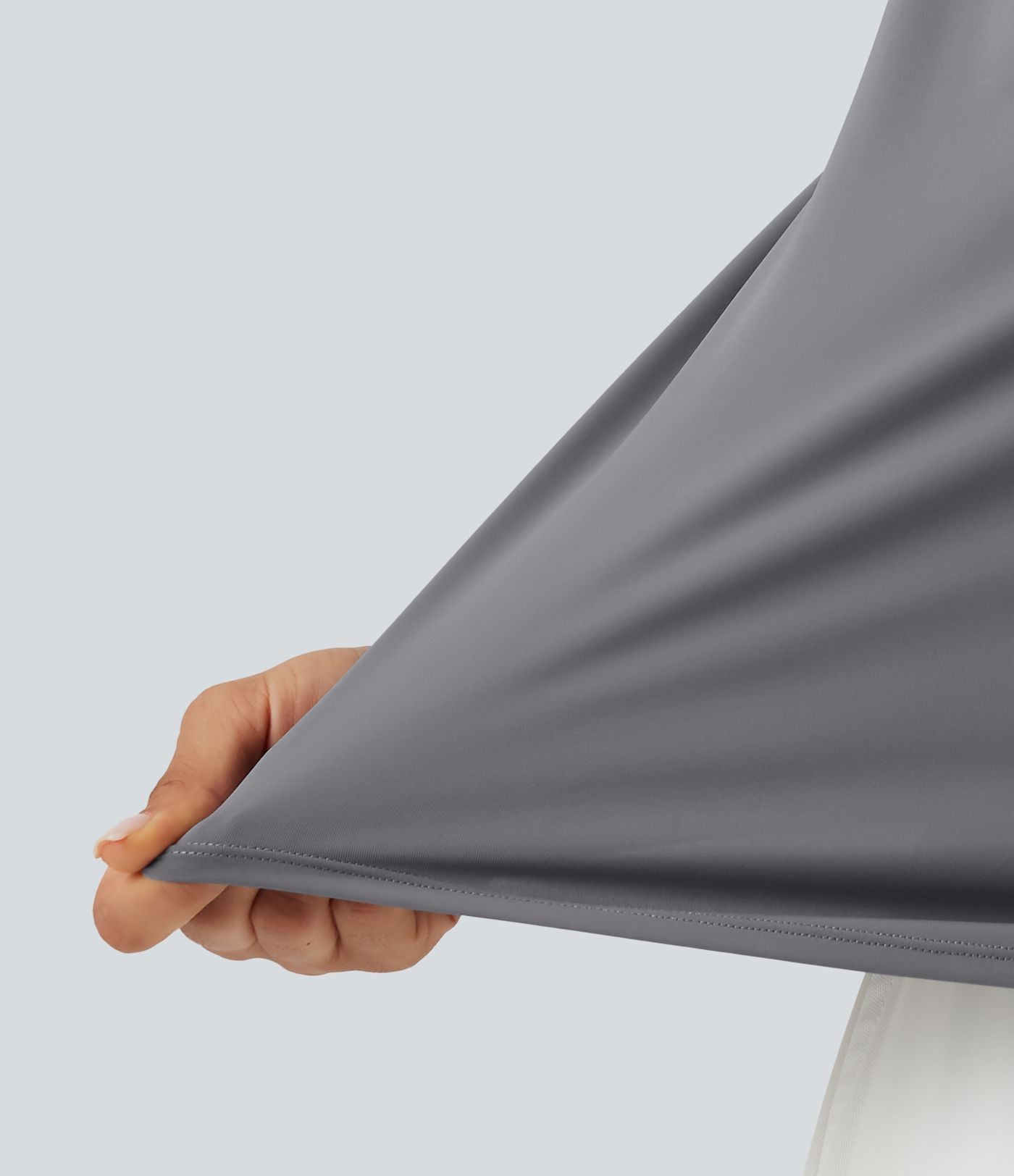 Haut tailleur sans manches à col cheminée et dos à découpe goutte d'eau à effet frais InstantCool, protection solaire UPF50+