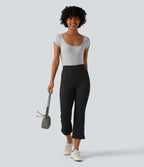Pantalon bootcut court tailleur Halara Flex™ DayStretch mi-taille avec fente et poche