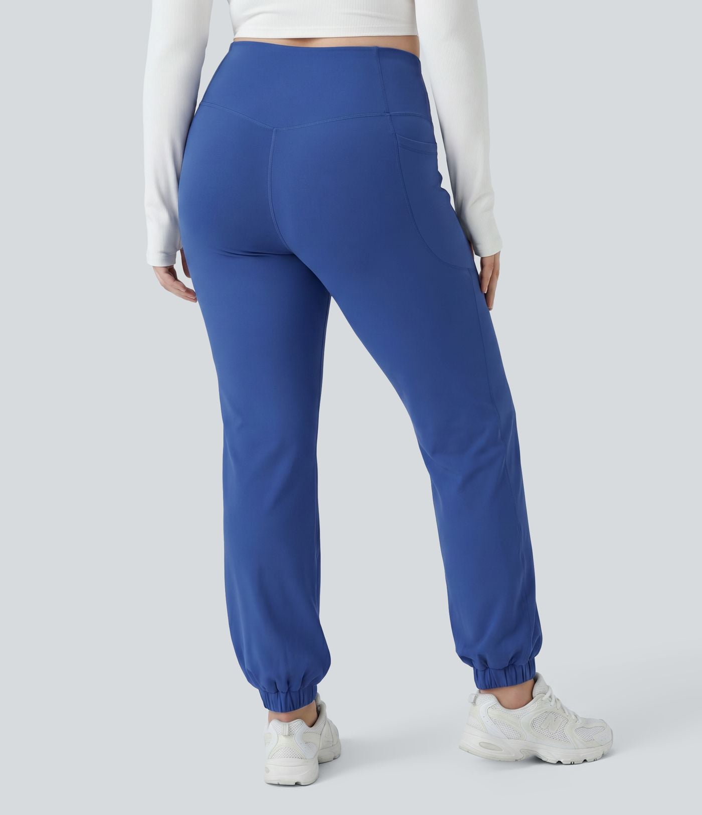Jogging de danse grande taille SoftlyZero™ taille haute gainant coupe ballon avec poches et protection solaire UPF50+