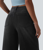 Jean large décontracté Halara Flex™ asymétrique taille mi-haute avec poches