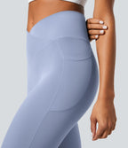 Softlyzero™ Legging Unis Poches Croisées