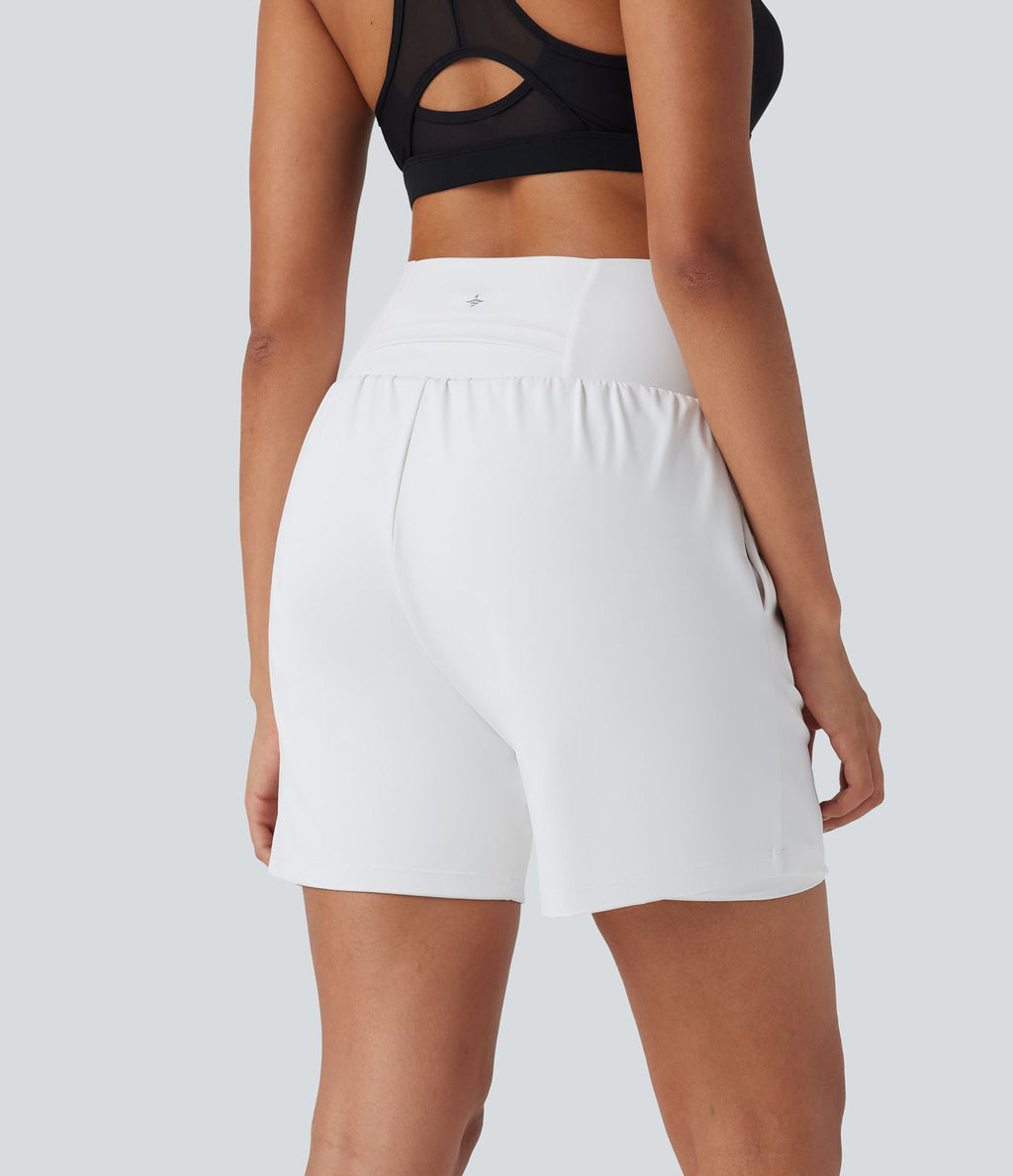 Short de yoga SoftlyZero™ Airy 2-en-1 taille très haute avec poches et effet frais InstantCool 17,5 cm