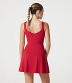 Robe de tennis courte SoftlyZero™ Airy avec brassière intégrée 2-en-1, douce et respirante, avec poches, bonnets DD à F - Édition Easy Peasy - Protection solaire UPF50+