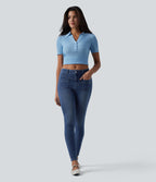 Jean Halara Flex™ skinny décontracté taille mi-haute avec poches