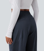 Pantalon 7/8 jambes tonneau taille moyenne DayStretch avec poches