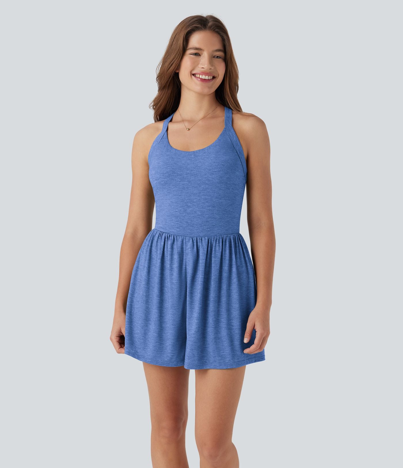Combi-short 2-en-1 avec coussinets et poches - Édition Easy Peasy