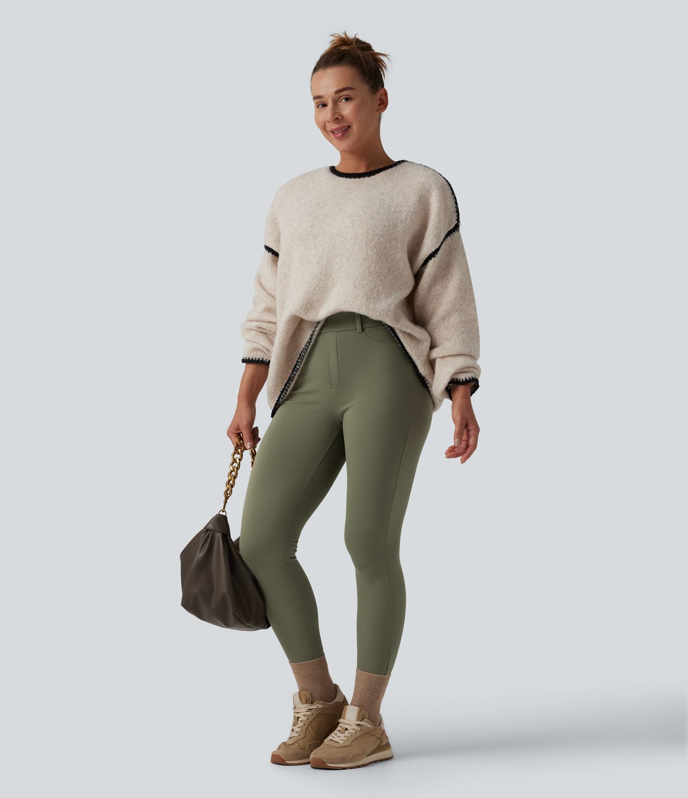 Legging thermique SoftlyZero™ Plush 7/8 taille haute avec poches