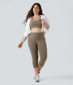 Jupe-short de tennis courte 2-en-1 gainante taille haute avec poches