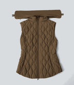 Gilet matelassé running PuffFlex col montant avec zip pliable avec poches