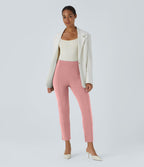 Pantalon tailleur ajusté taille haute Halara Flex™ avec poches