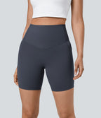 Short cycliste 17,5 cm d'entraînement gainant taille haute avec poches Halara UltraSculpt™
