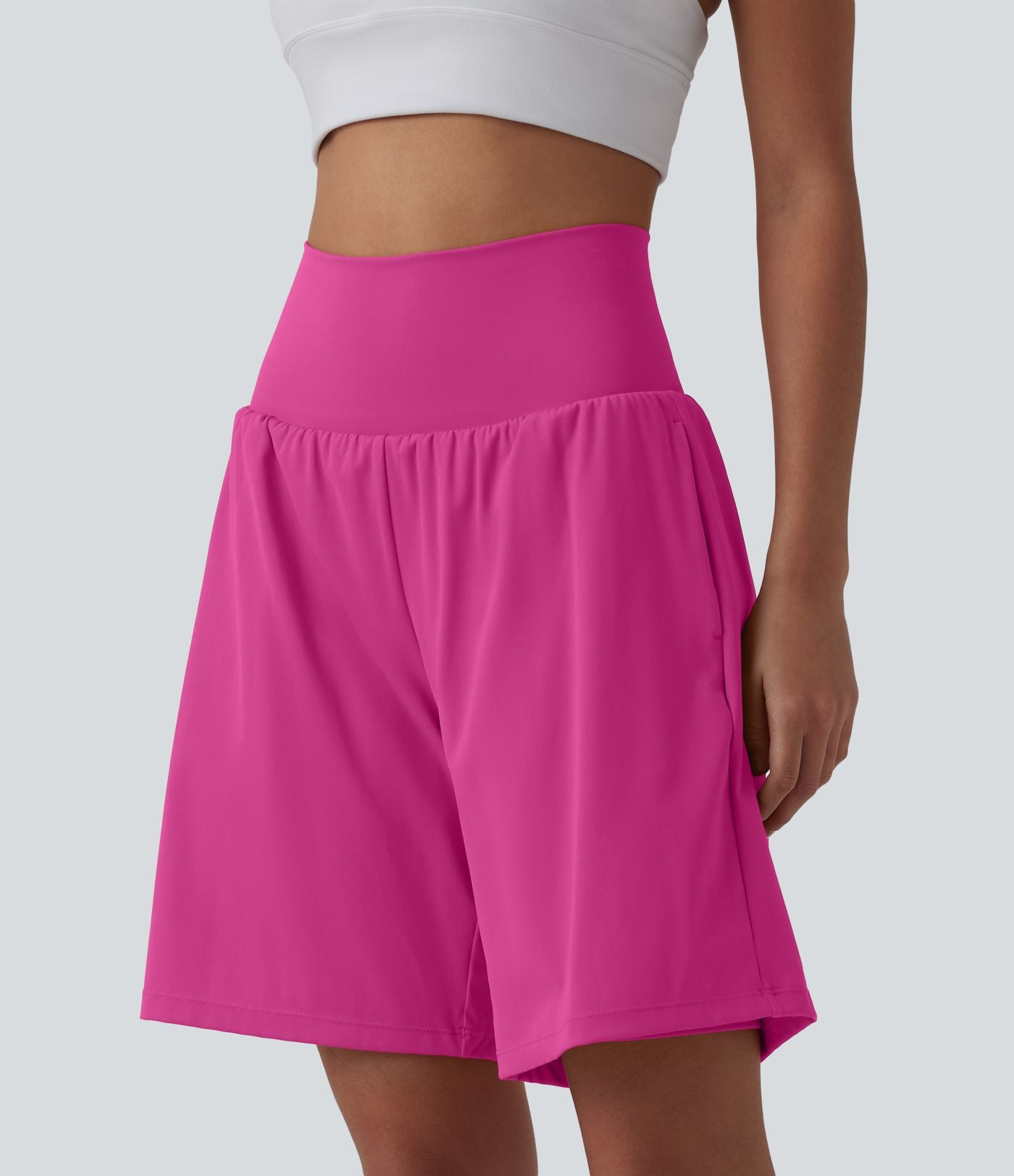 Short de yoga 2-en-1 SoftlyZero™ Airy taille très haute effet frais InstantCool 22,8 cm avec poches