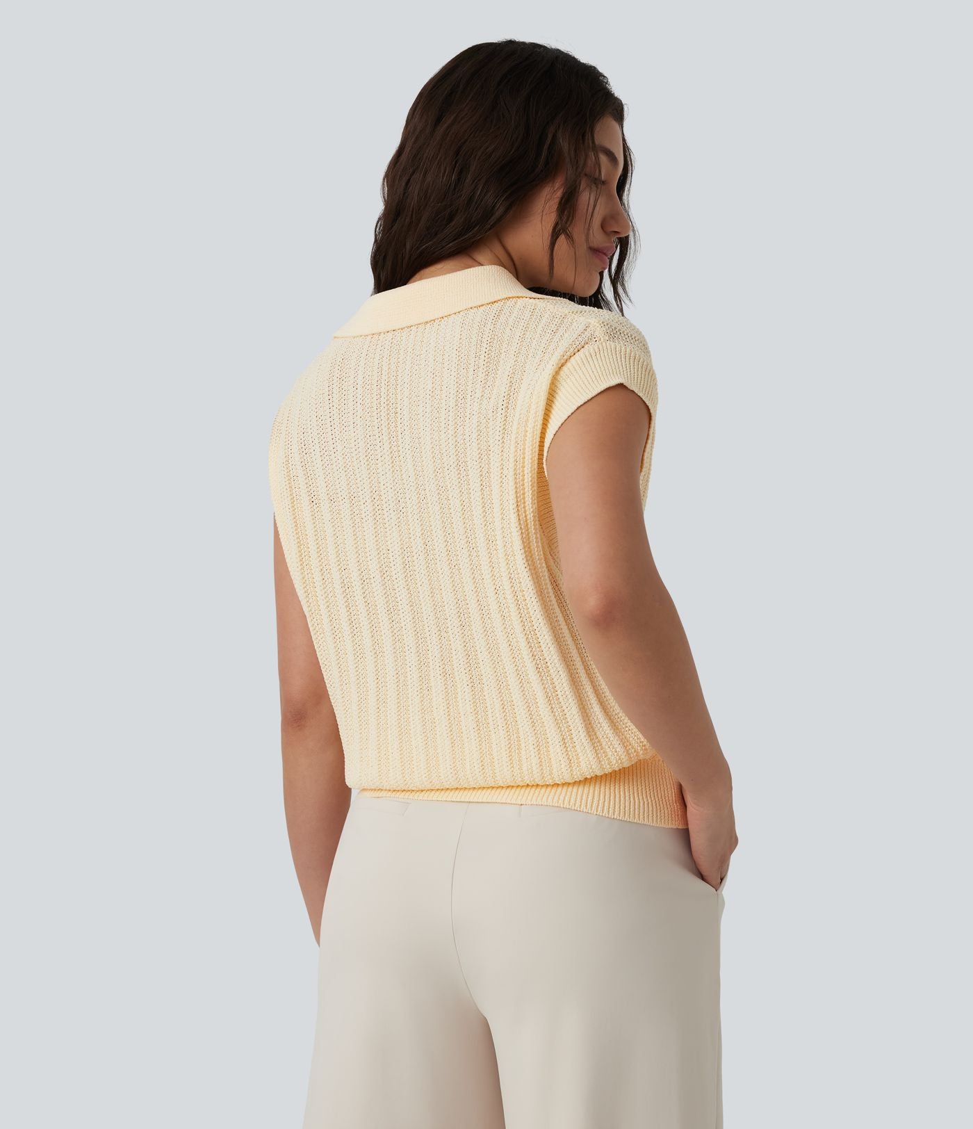 Pull de travail col polo manches courtes