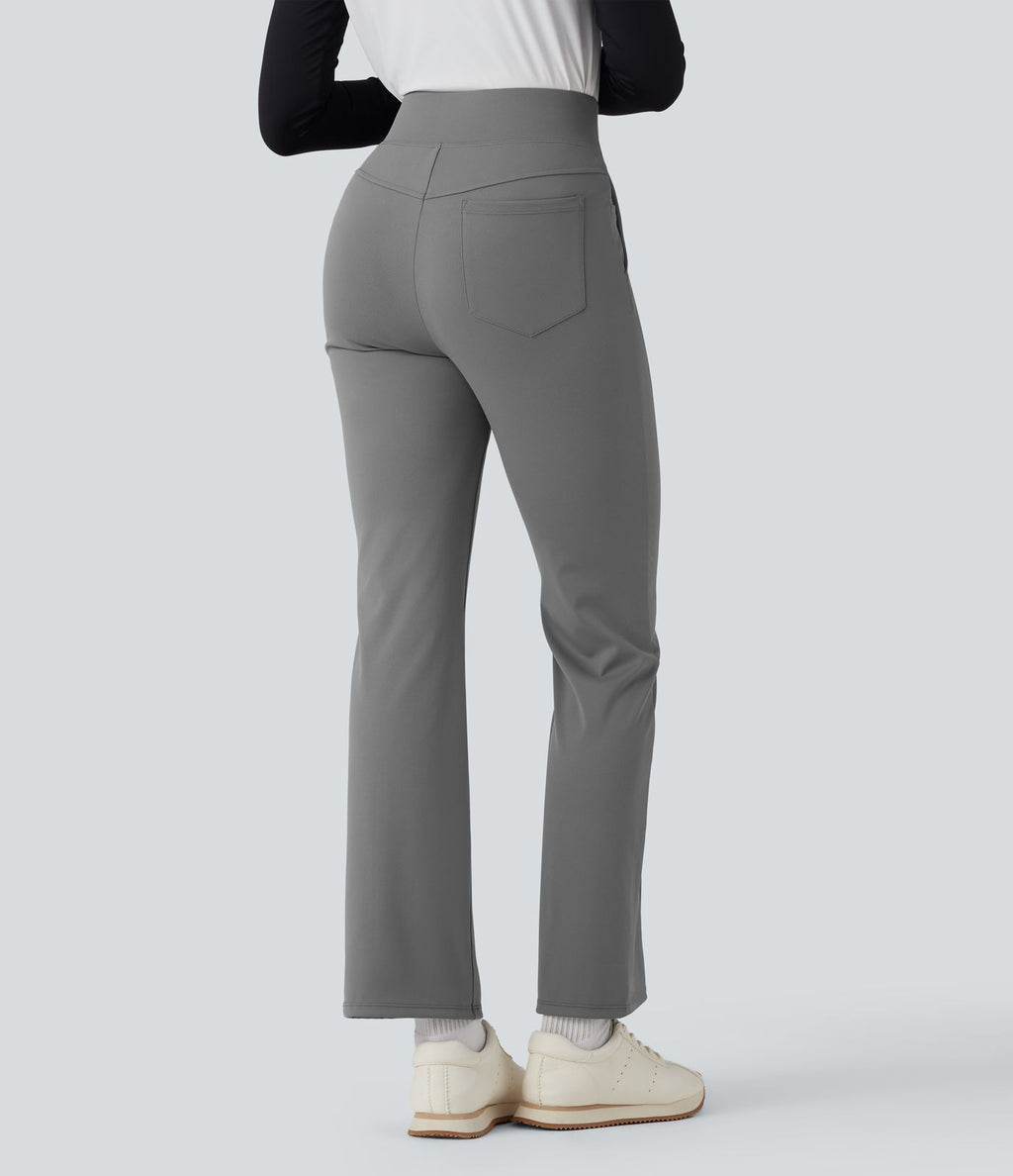 Pantalon de golf ample taille haute à séchage rapide avec poches pour tee de golf, UPF40+