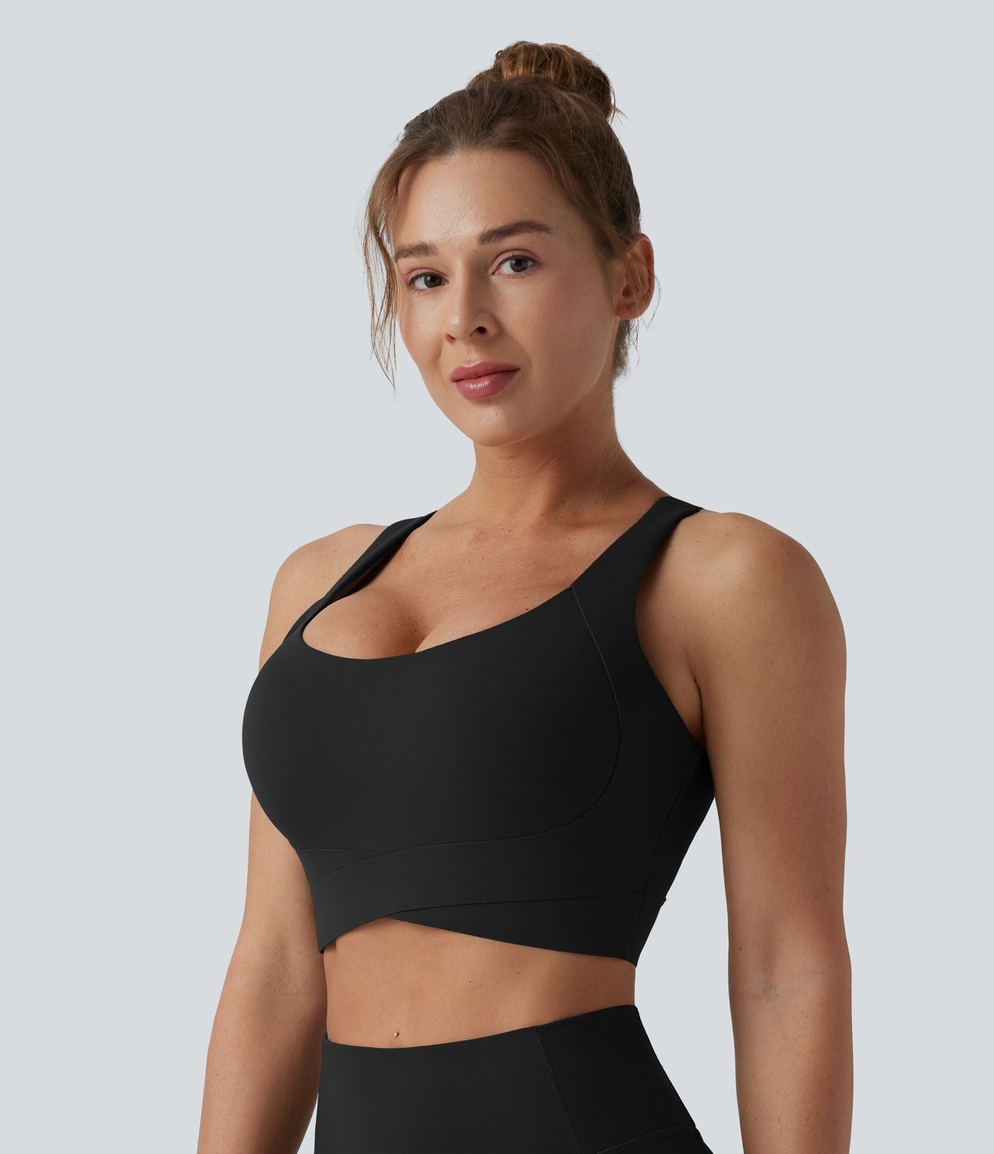 Brassière de sport push-up maintien moyen bretelles croisées ajustables Halara UltraSculpt™ bonnets E-G