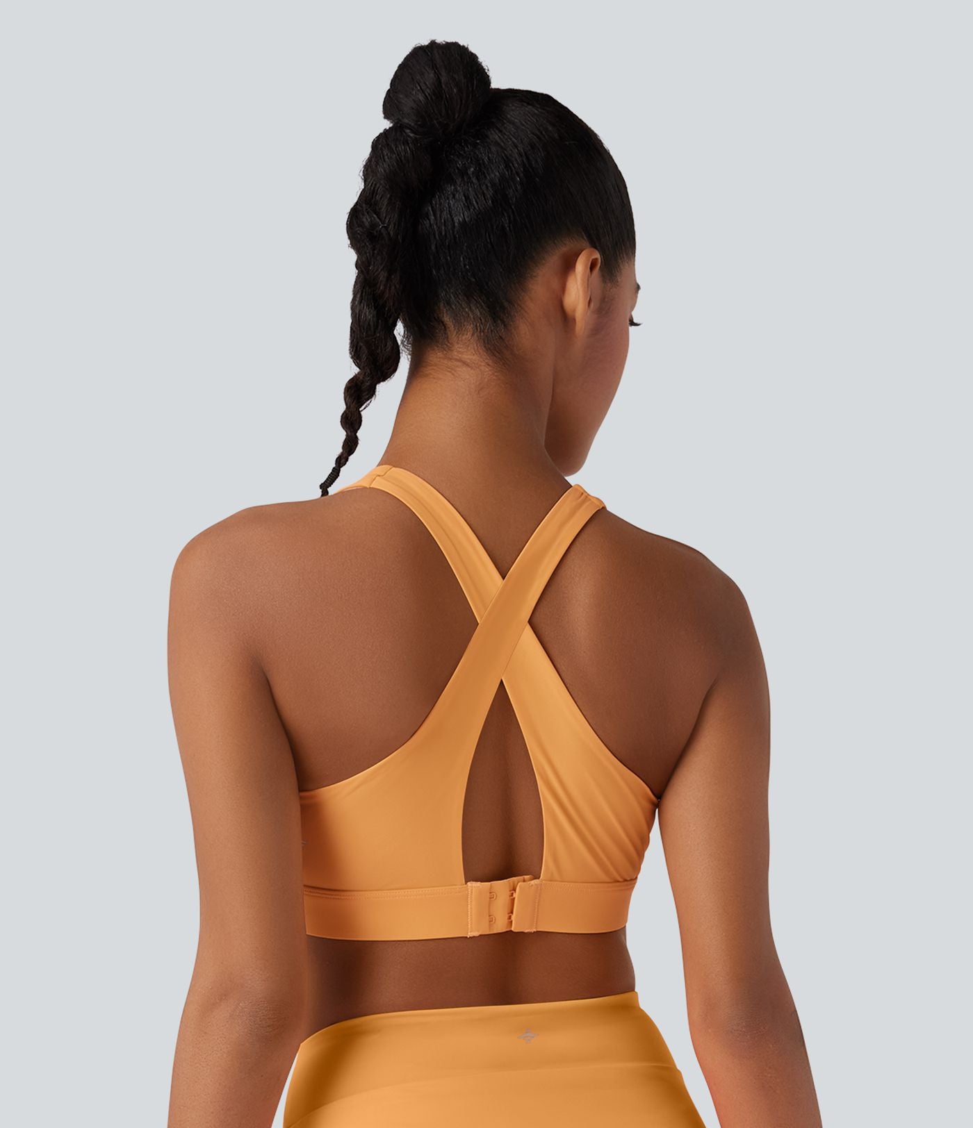 Haut de maillot de bain bikini plage et ville dos nu entrecroisé avec boucle réglable