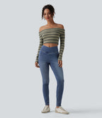 Jegging Halara Flex™ taille haute croisé décontracté avec poches