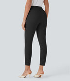 Pantalon de costume skinny taille haute fuselé