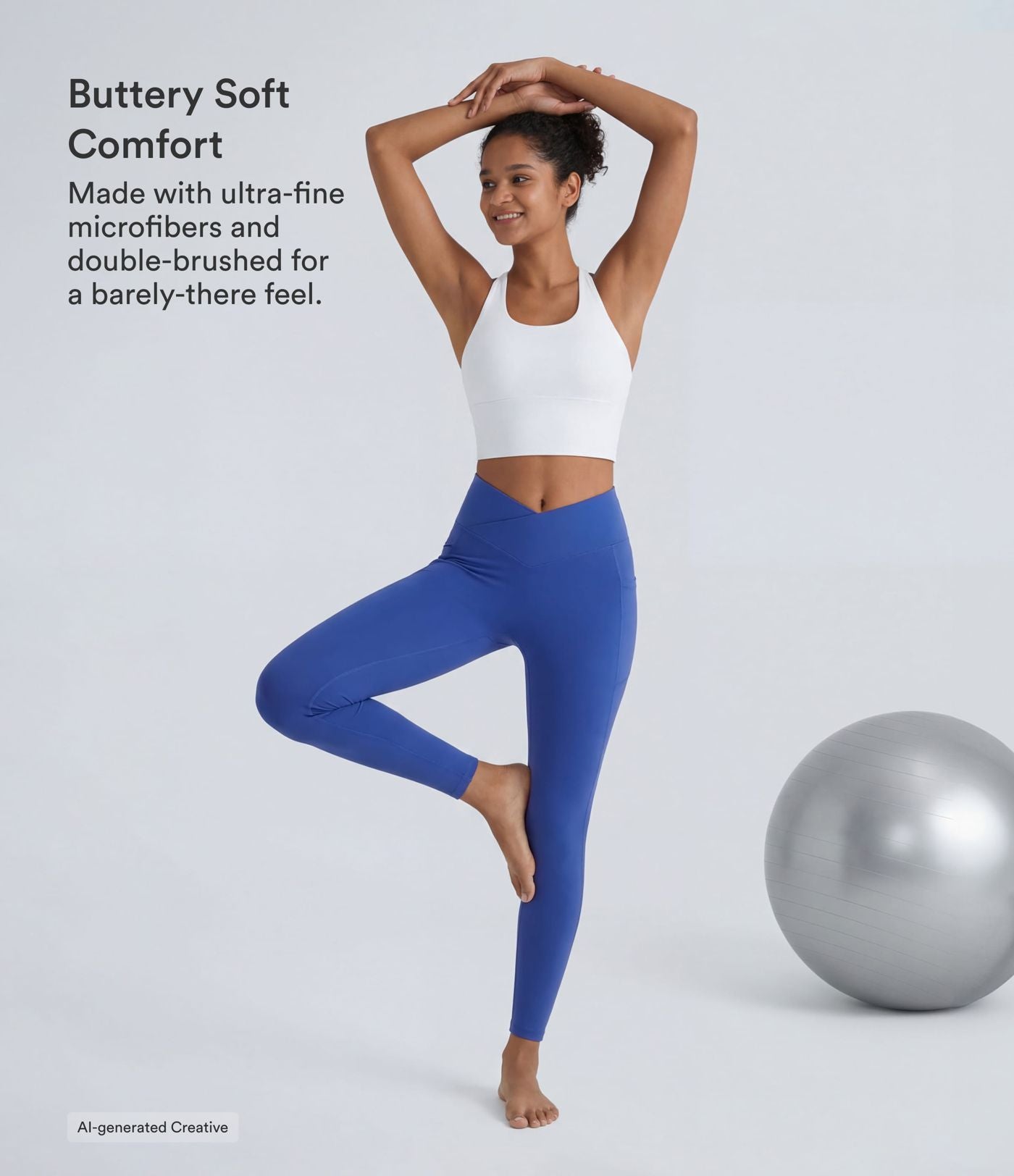 Softlyzero™ Legging Unis Poches Croisées