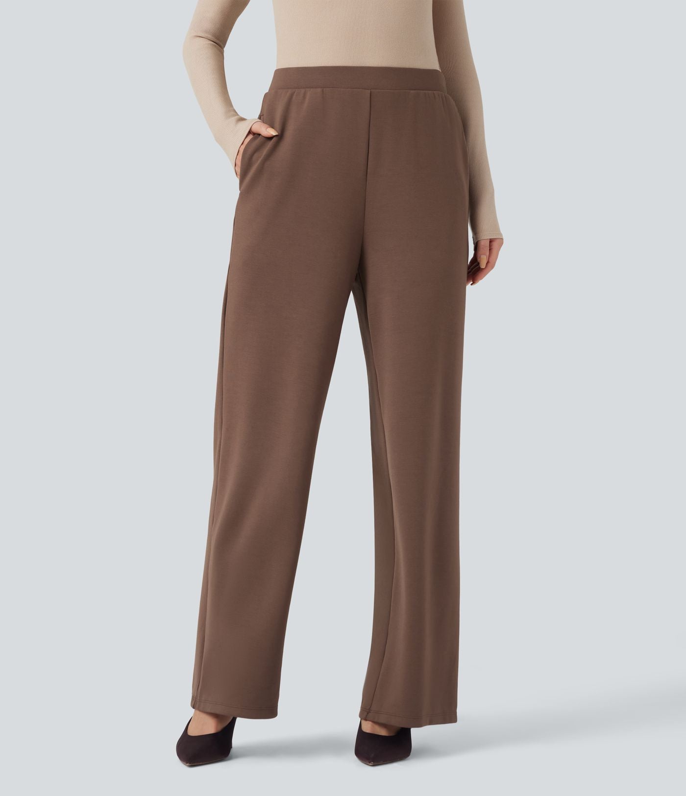 Pantalon de travail SpacerTek™ taille haute, jambe large, avec poches
