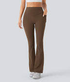 Pantalon de yoga à coupe bootcut gainant galbant taille haute avec effet scrunch et poches Halara UltraSculpt™