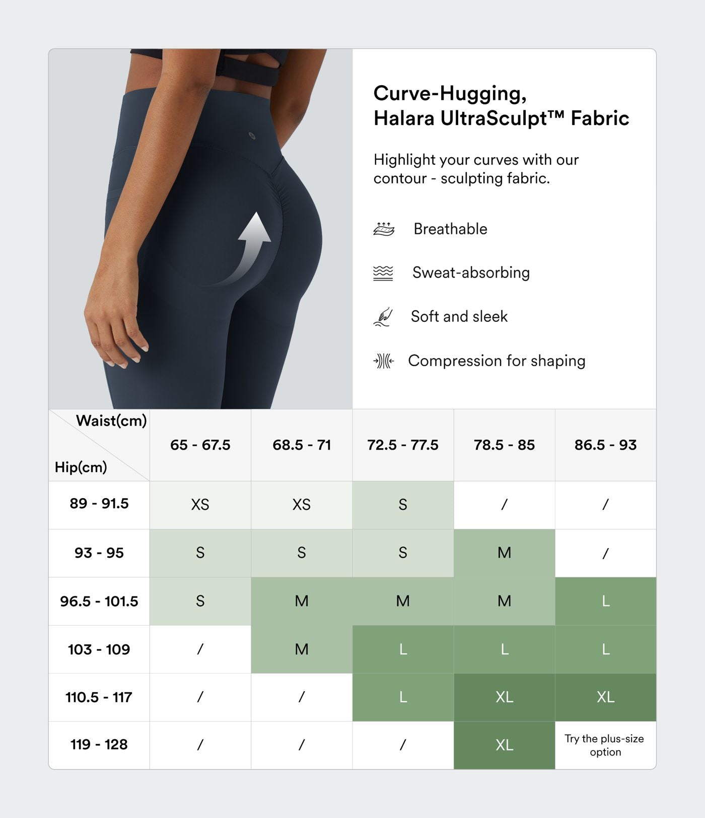 Legging d'entraînement gainant galbant taille haute avec effet scrunch et poches Halara UltraSculpt™