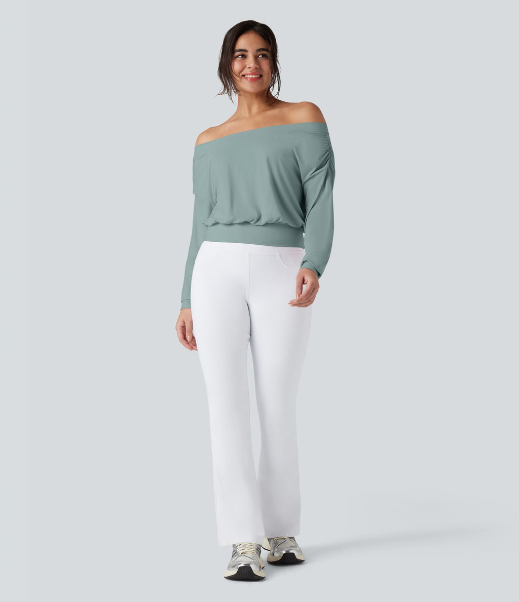 Haut de sport yoga oversize épaules dénudées effet frais InstantCool séchage rapide