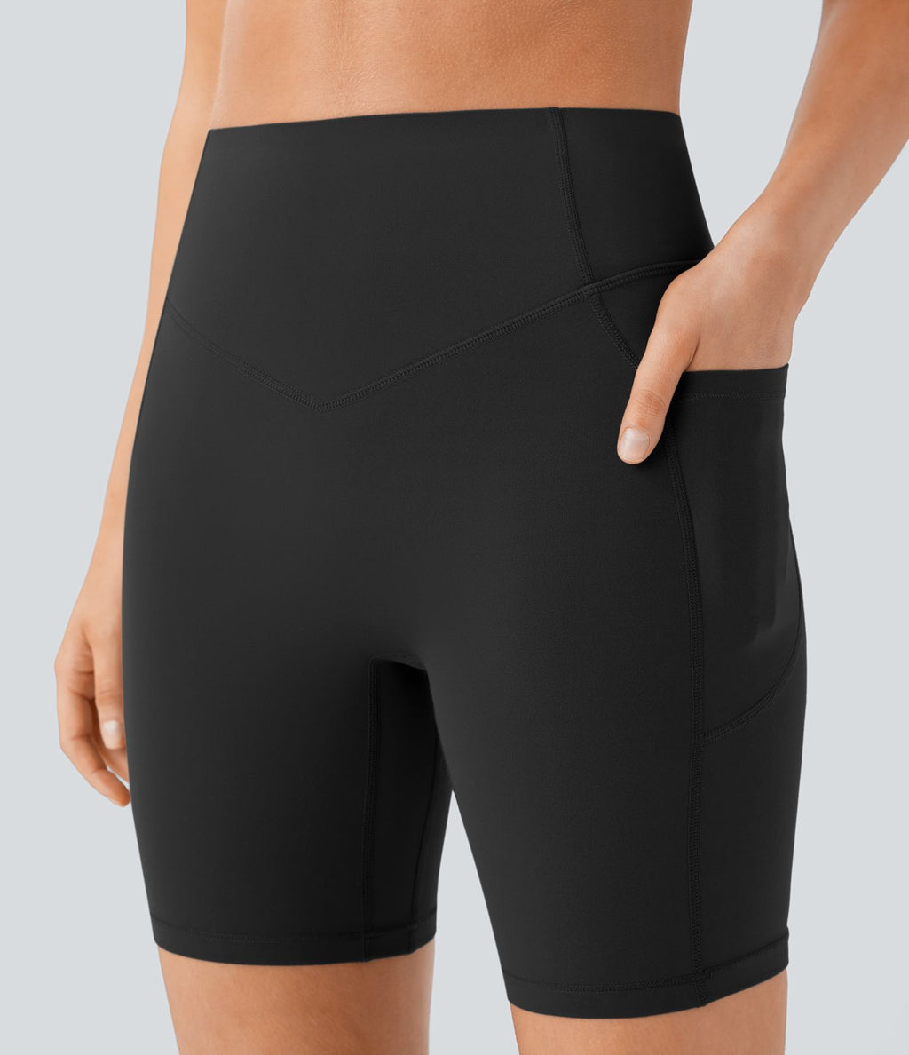 Legging de yoga gainant taille haute chiné à séchage rapide avec poches Halara UltraSculpt™