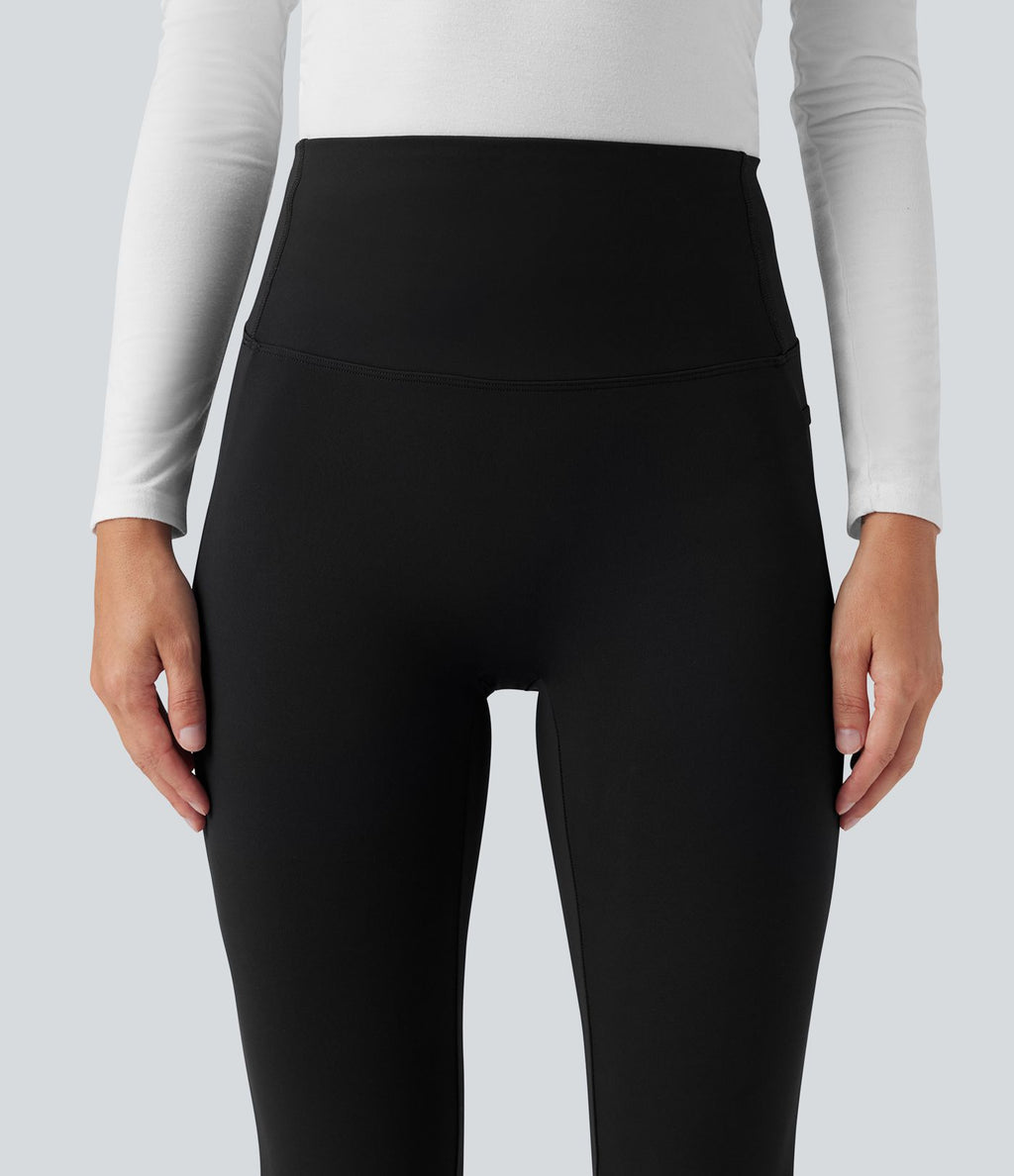 Patitoff™ 2.0 Pantalon casual évasé taille haute gainant anti-poils d'animaux avec poches