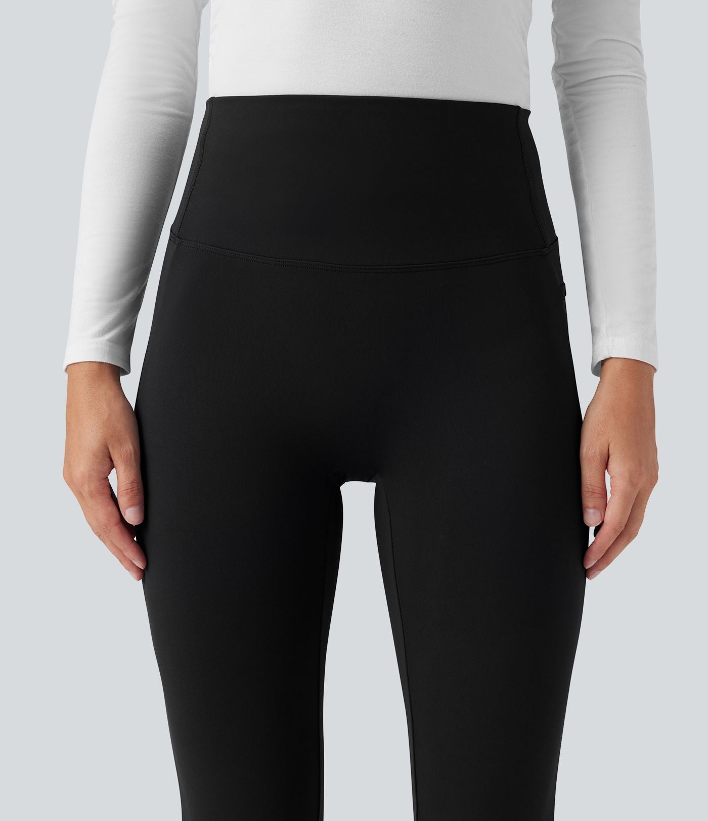 Patitoff™ 2.0 Pantalon casual évasé taille haute gainant anti-poils d'animaux avec poches