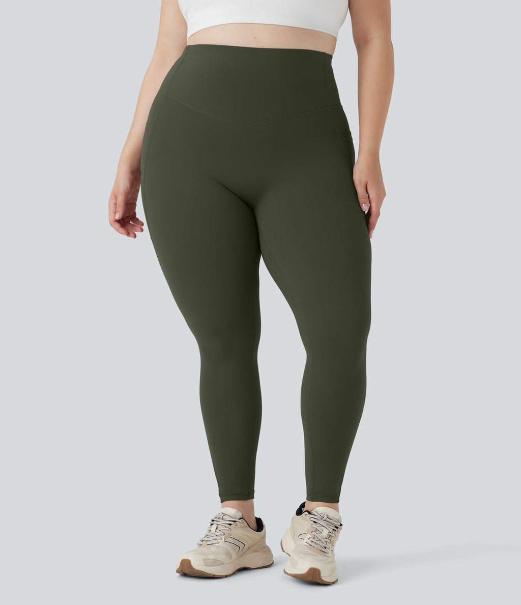 Legging d'entraînement gainant galbant taille haute grande taille avec poches Halara UltraSculpt™