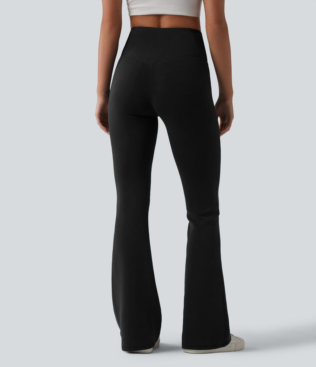 SpacerTek™ Pantalon casual évasé gainant taille haute
