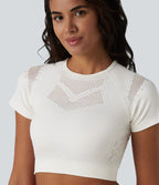 OneForm Seamless Flow Crop top de sport en mesh respirant sans couture