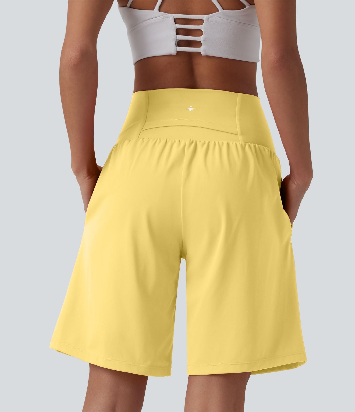 Short de yoga 2-en-1 SoftlyZero™ Airy taille très haute effet frais InstantCool 22,8 cm avec poches