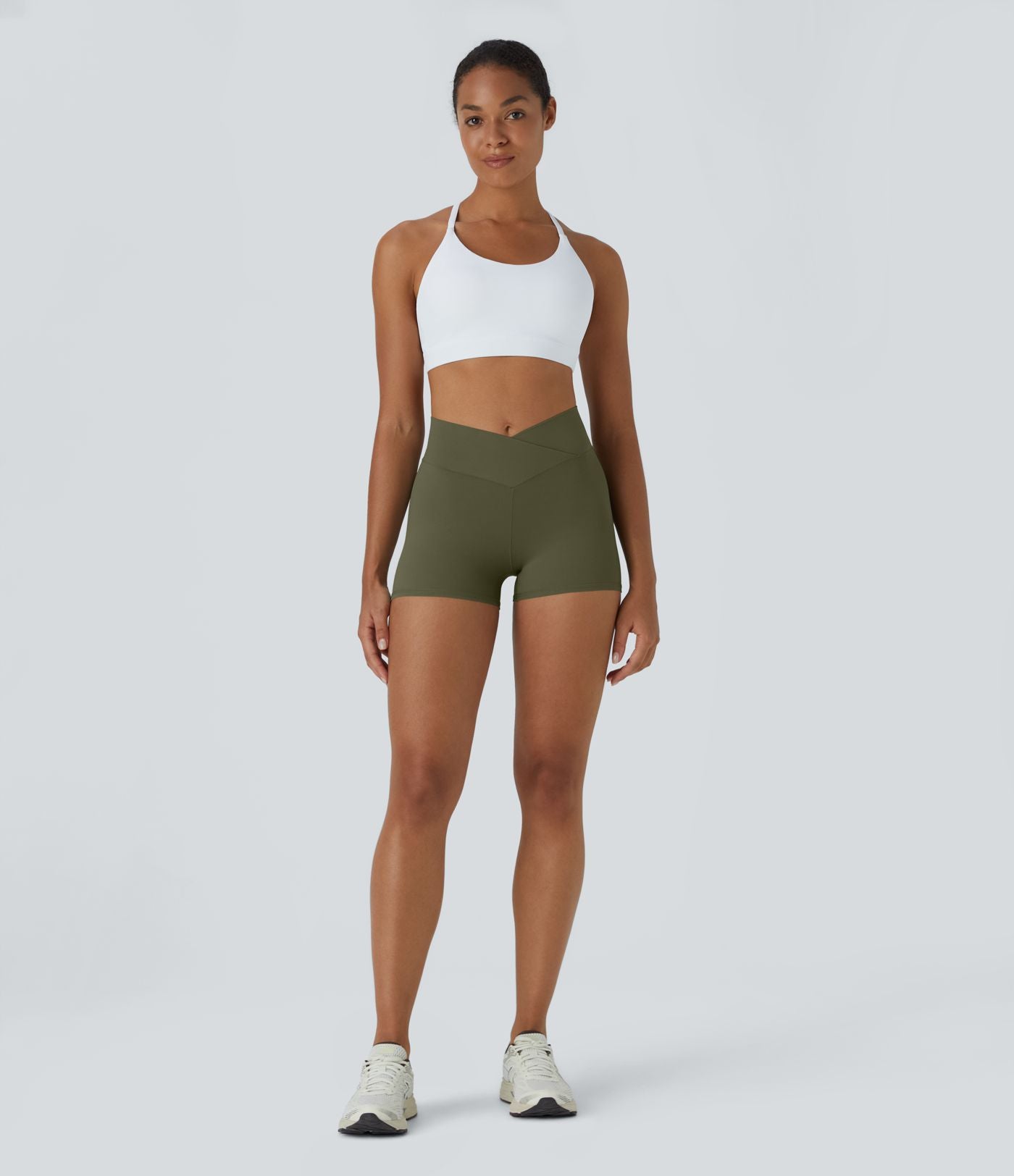 Softlyzero™ Short 7,5cm Biker Taille Haute Croisé Uni