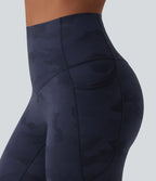 Legging de running Halara UltraSculpt™ gainant taille haute imprimé camouflage avec poches