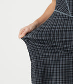 Robe mini décontractée à carreaux Halara UltraSculpt™ avec corset à encolure carrée, brassière intégrée 2-en-1 et poches - Easy Peasy