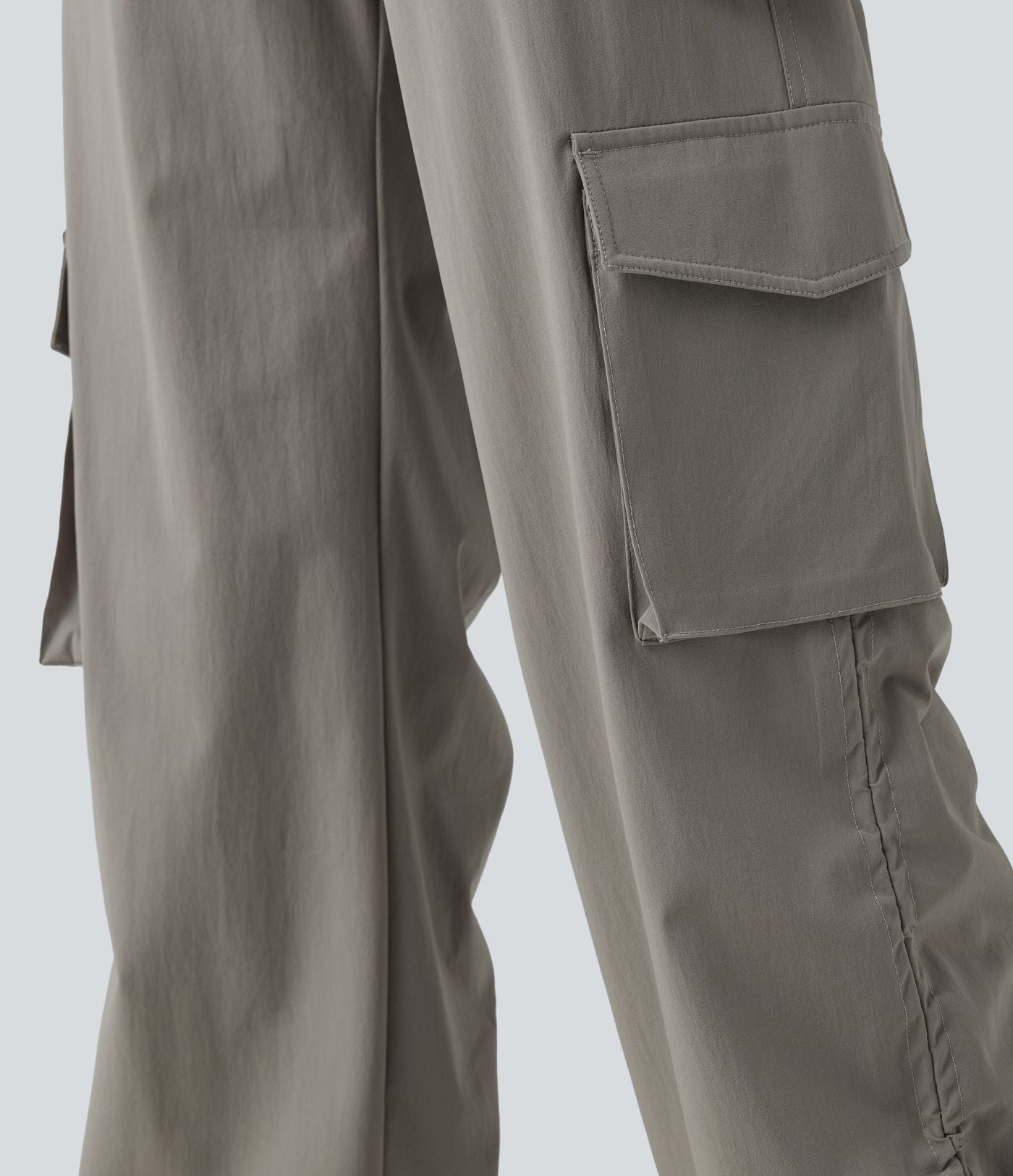 Jogging cargo ample décontracté taille haute avec cordon de serrage avec poches